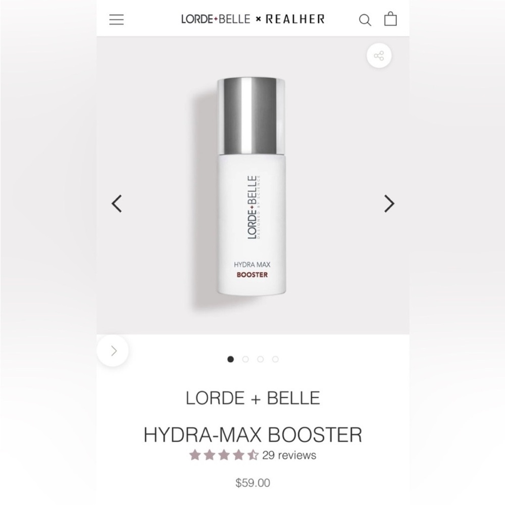 HYDRA MAX BOOSTER
LORDE AND BELLE- NIB - $59 RETAIL - SOLD OUT ONLINE - Picture 2 of 3
